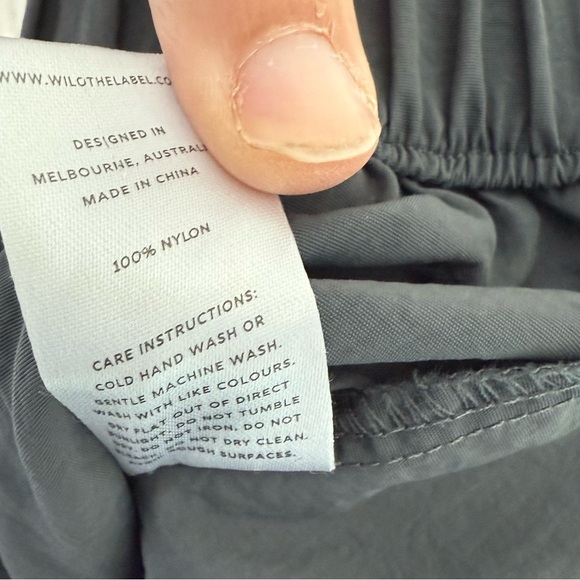 WILO The Label Wide Leg Cargo Pant Gray sz M Australian Brand Anthropologie - Picture 7 of 7